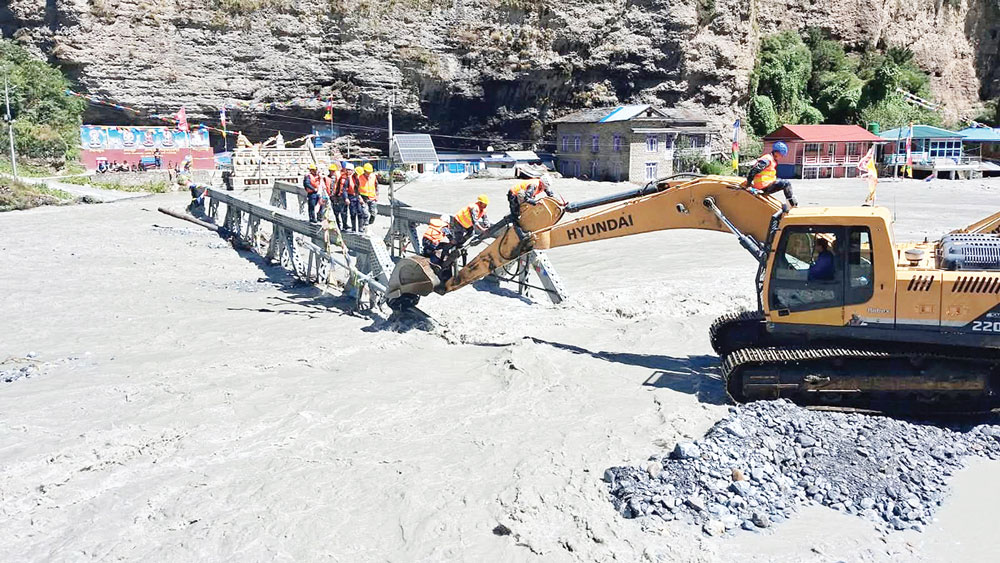 Besisahar Chame road reopens, but upper Manang section remains blocked